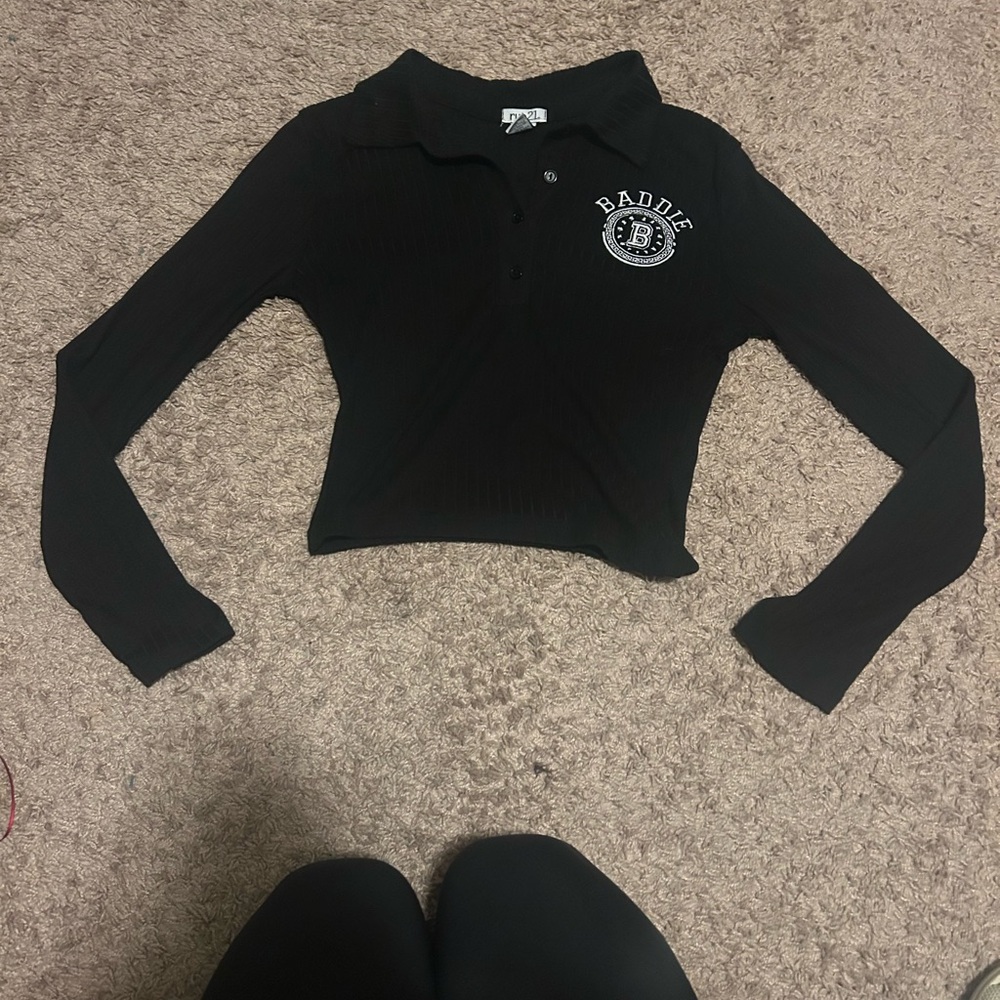 Rue21 Black Long Sleeve Shirt
